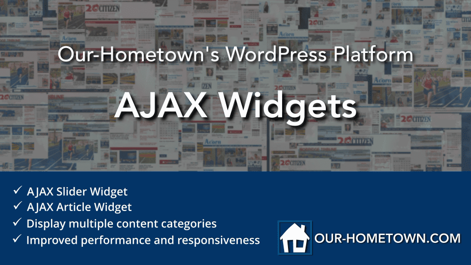 New AJAX Article & Slider Widgets now available!