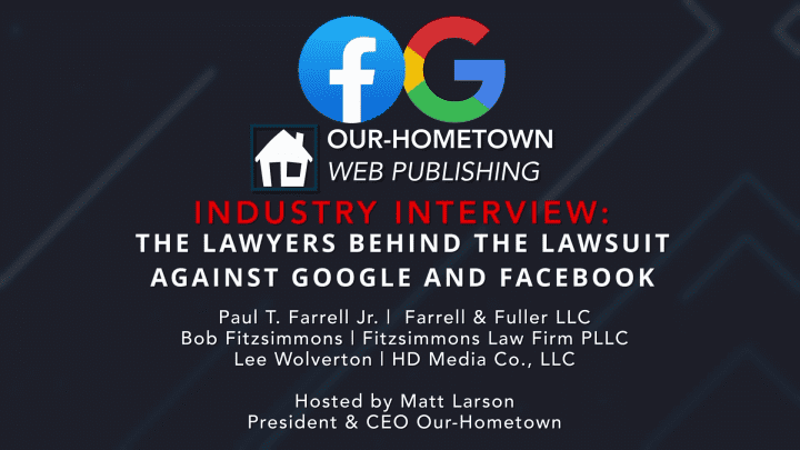 Google/Facebook Antitrust Lawsuit Interview REPLAY