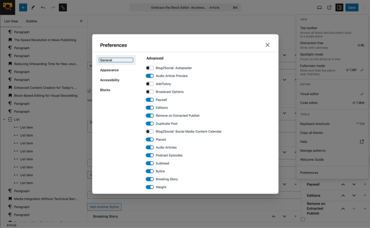 Article Meta Boxes Preferences