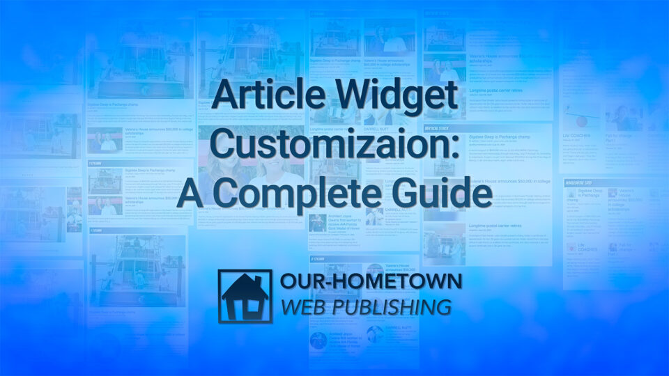 Article Widget Customization: A Complete Guide