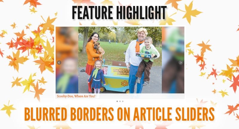 Feature Highlight: Blurred Borders on Article Sliders