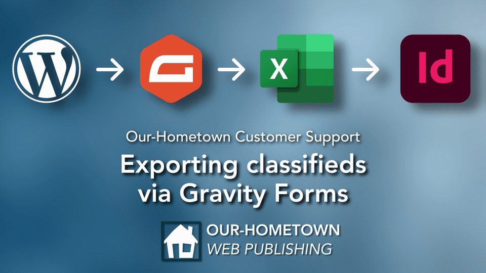 Exporting classifieds via Gravity Forms