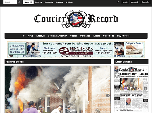 Courier-Record launches new website through VPA Digital Initiative