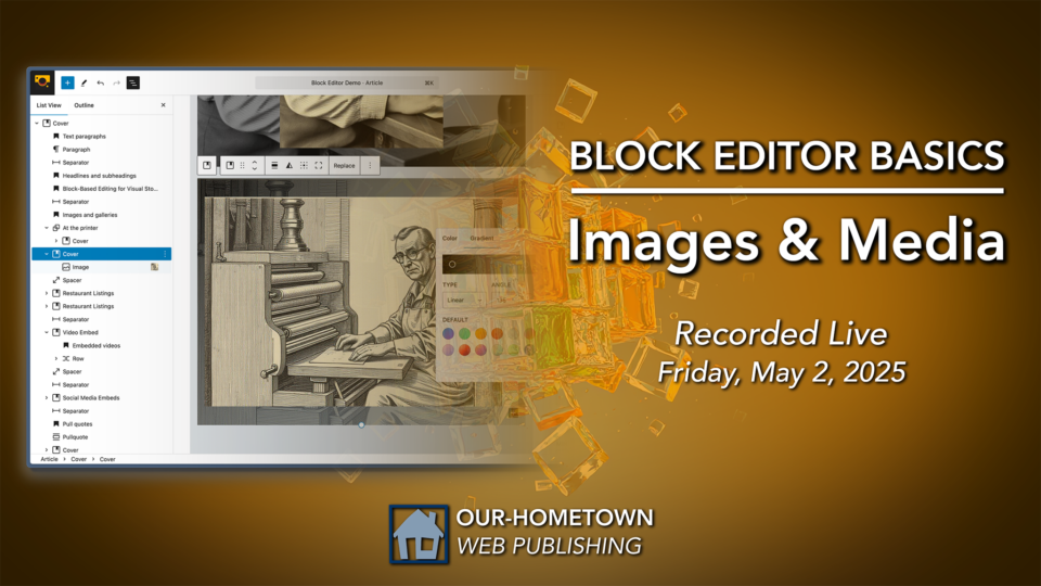Unlock Stunning Visuals: Master Image, Gallery & Cover Blocks in WordPress — Webinar Replay