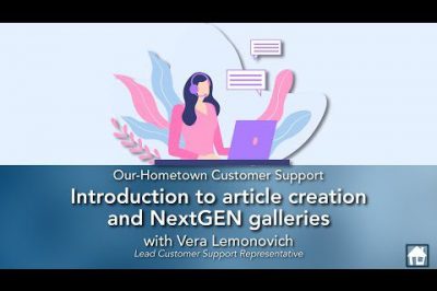Introduction to article creation and NextGEN galleries