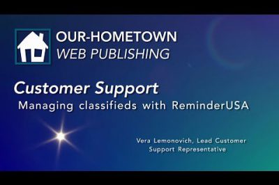 Managing Classifieds with ReminderUSA | OHT Customer Support