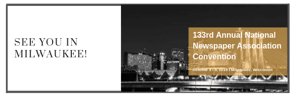 Look for Our Hometown at the 133rd National Newspaper Association Annual Convention, October 3 – 5, 2019