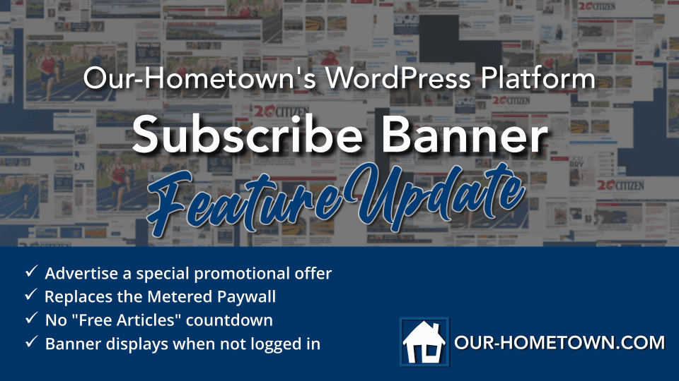 New Subscribe Banner Available with Metered Paywall update