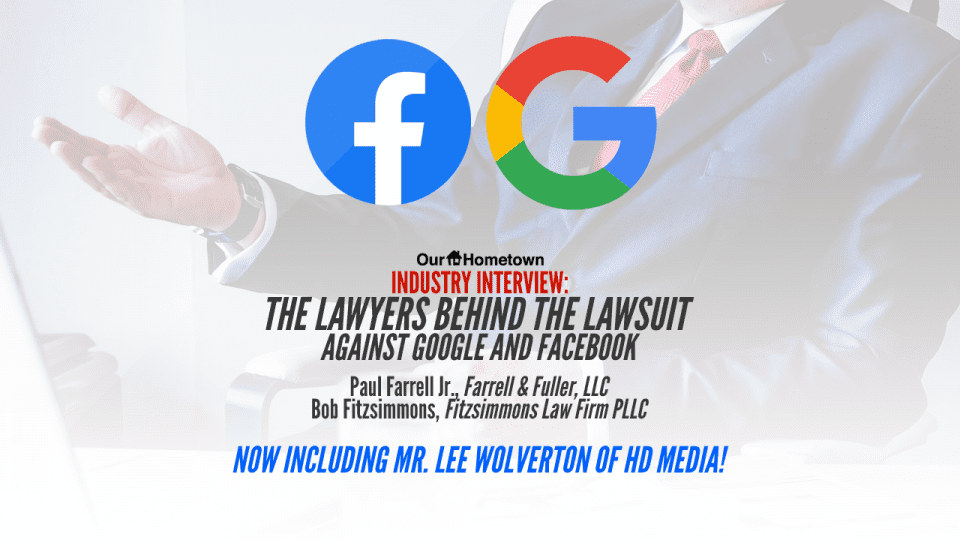 Our-Hometown to host interview and AMA with the lawyers behind the Google/Facebook Anti-Trust Lawsuit