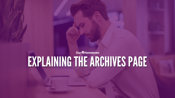 Introduction to the Archives page