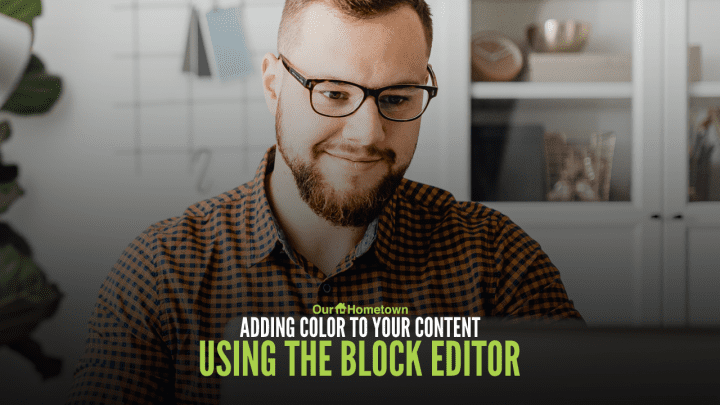 Adding color to a block using the Block Editor