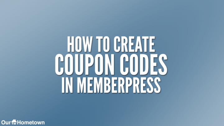 Creating Coupons in Memberpress