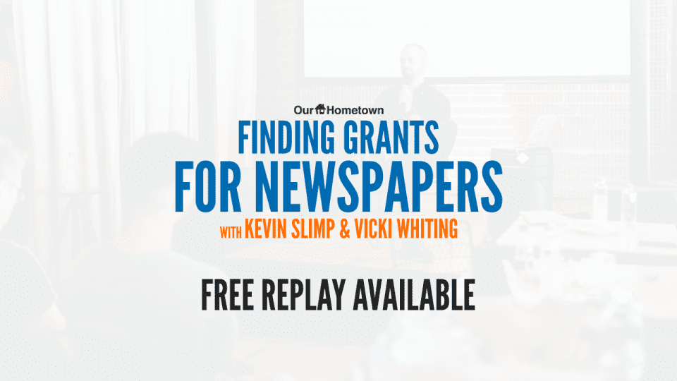 Kevin Slimp: Finding Grants for Newspapers