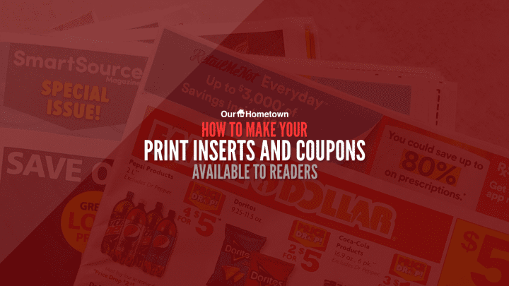 How to make your print inserts available to readers online