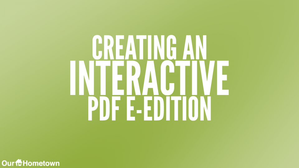 Creating an Interactive E-Edition