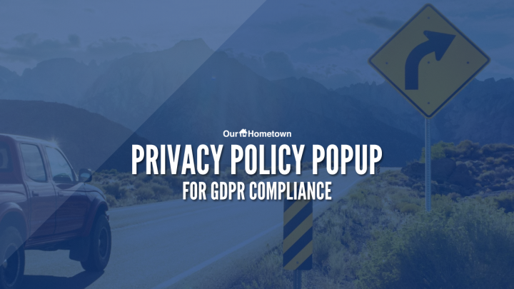 New Privacy Policy Popup for GDPR & CCPA Compliance