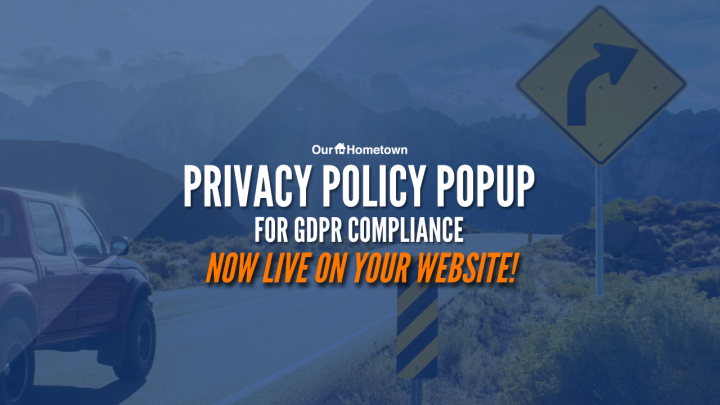 GDPR Privacy Policy Popup is now live on your site!