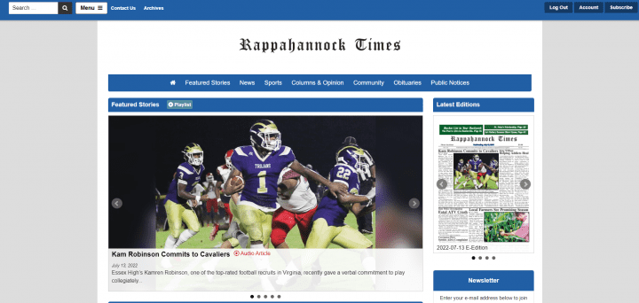 Rappahannock Times launches with VPA Digital Initiative