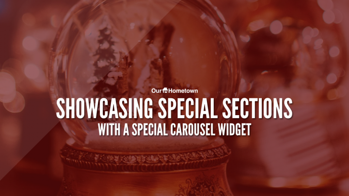 Highlight your Special Sections with a Special Carousel widget!