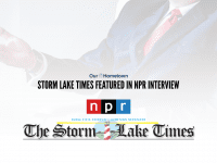 Art Cullen of Storm Lake Times interviewed by NPR
