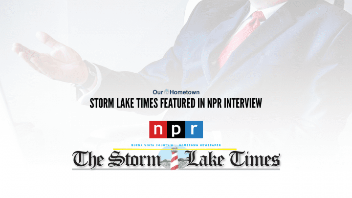 Art Cullen of Storm Lake Times interviewed by NPR