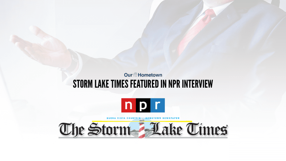 Art Cullen of Storm Lake Times interviewed by NPR