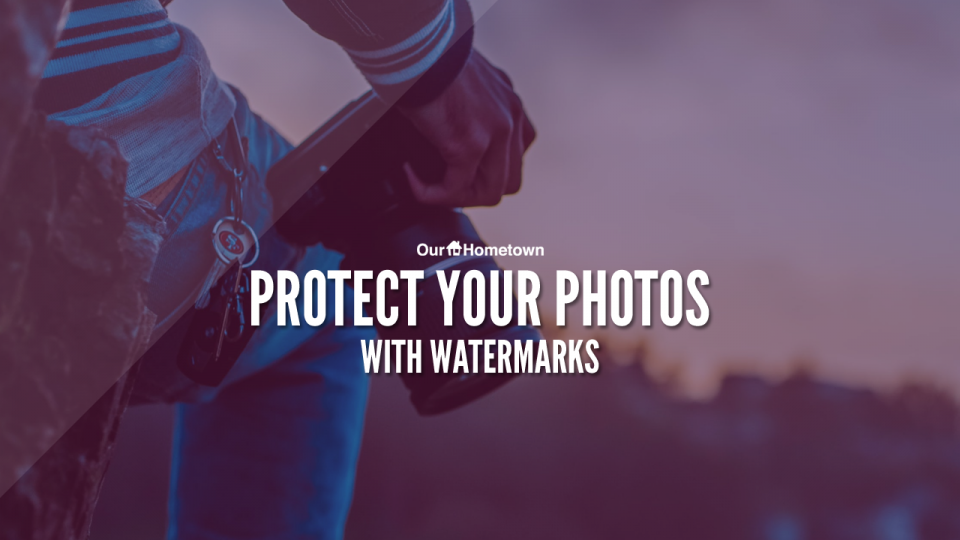 Add a Watermark to protect your photos and images!